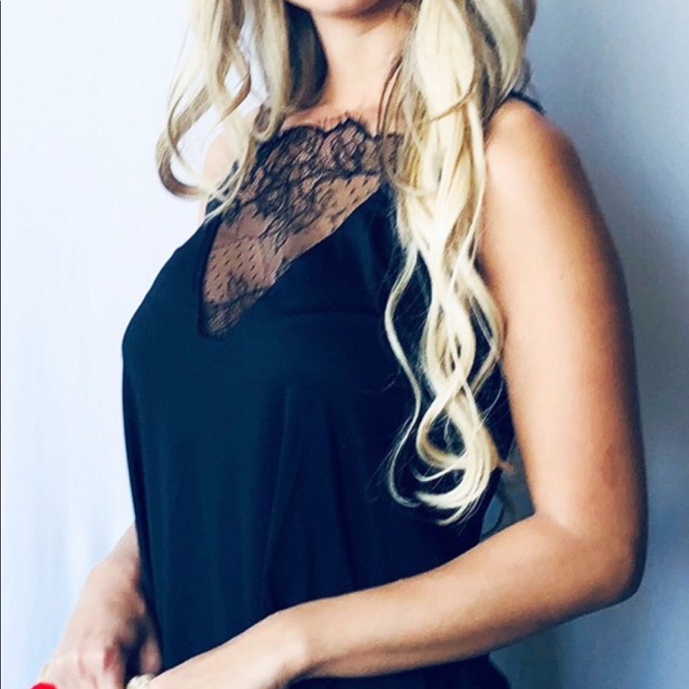 Black Lace Cami Top - Picture 4 of 4